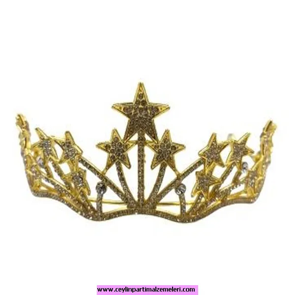 Yıldız Yarım Tur Metal Taç